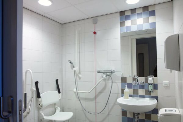 OWA Humancare Plus hygienic mineral suspended ceiling tile for healthcare